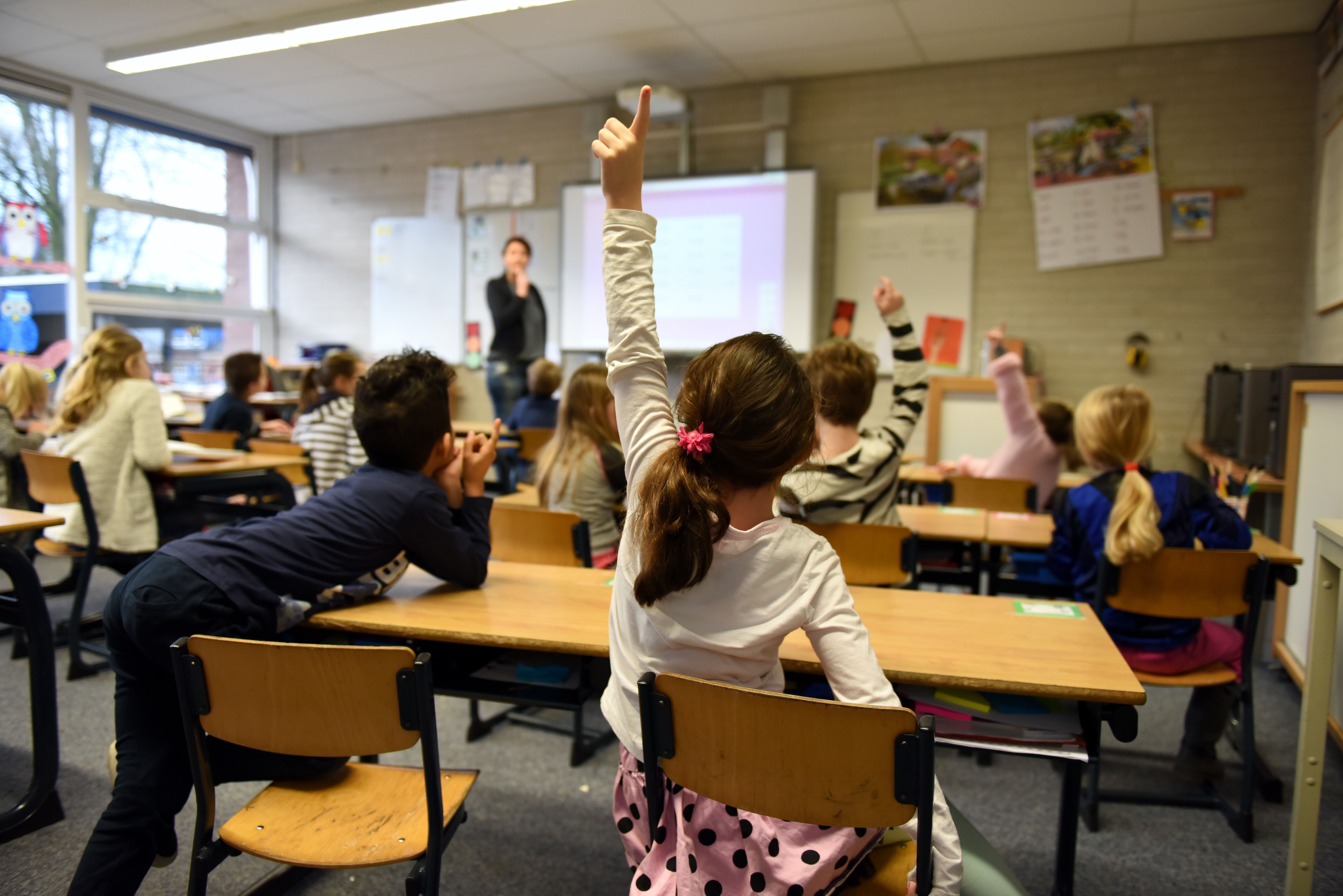 Classe d'élèves en primaire