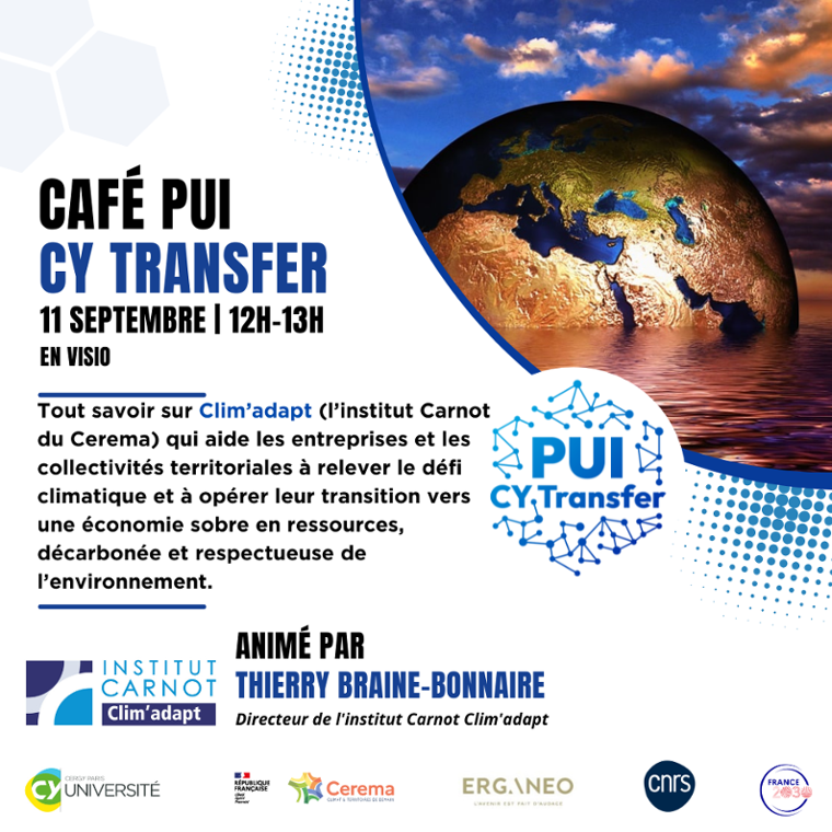 Café PUI- Tout savoir sur Clim'Adapt, l'Institut Carnot du Cerema